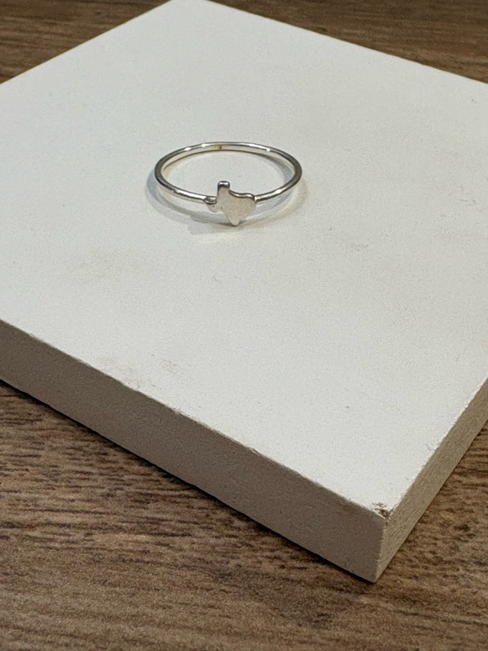 Sterling Silver Texas Stacker Ring Size 4